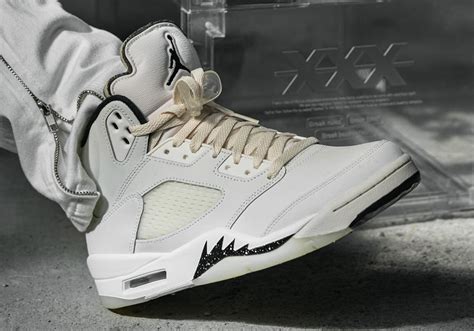 jordan 5 white black